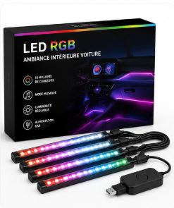 Kit LED intérieur RGB ambiance voiture