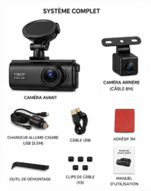 Dashcam Wi-Fi GPS avec vision nocturne – Image 3