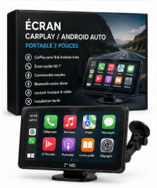Écran CarPlay / Android Auto portable 7 pouces