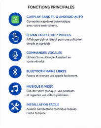 Écran CarPlay / Android Auto portable 7 pouces – Image 4